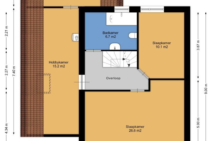 Plattegrond – Wetering 20, Vriezenveen