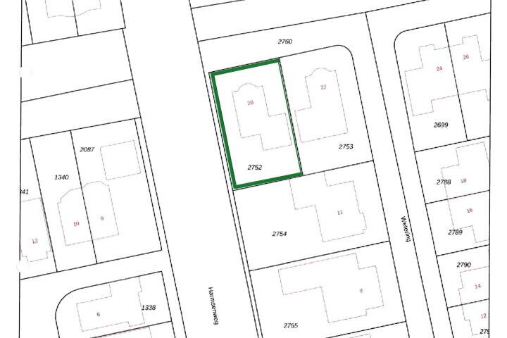 Plattegrond – Wetering 20, Vriezenveen