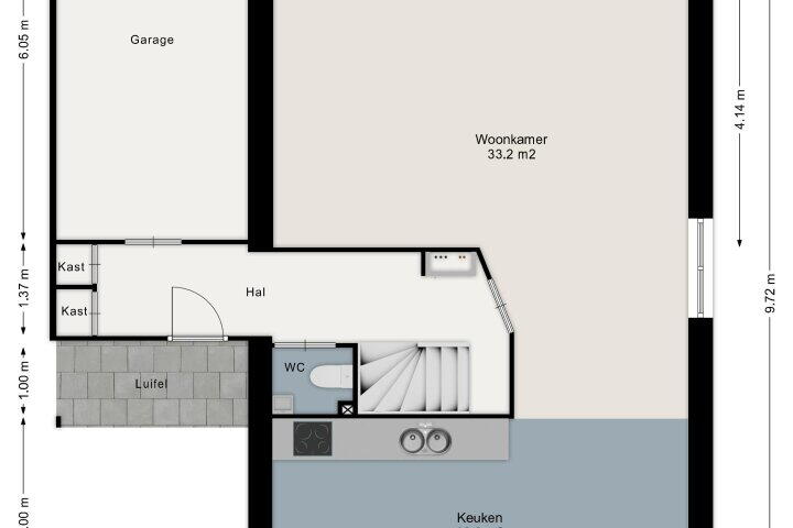 Plattegrond – Wetering 92, Vriezenveen