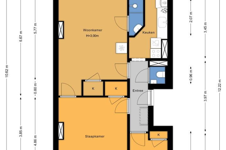 Plattegrond – Weteringkade 23, 's-gravenhage