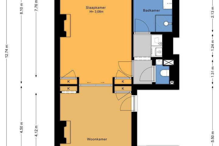 Plattegrond – Weteringkade 23, 's-gravenhage