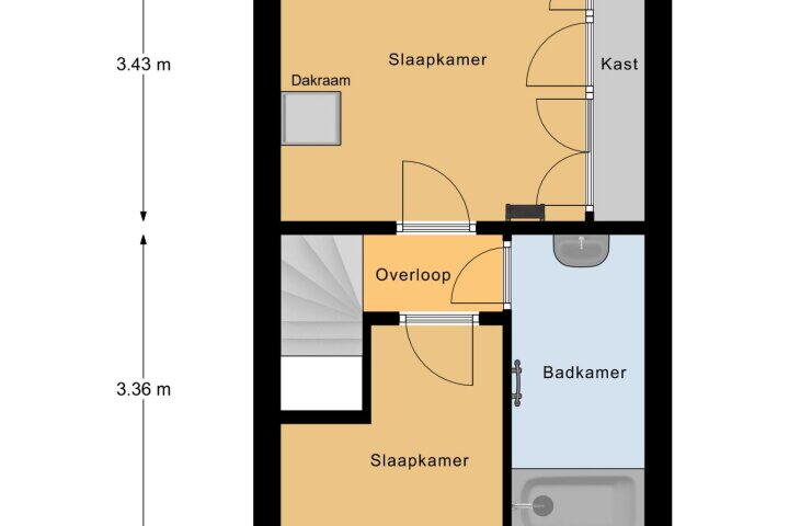 Plattegrond – Weteringstraat 17, Vlissingen