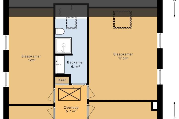 Plattegrond – Wethouder Deodatusplantsoen 21, Roden