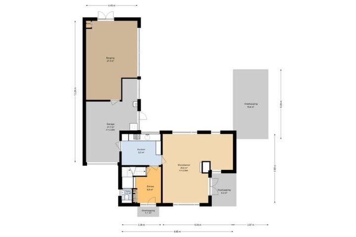Plattegrond – Wethouder Deodatusplantsoen 3, Roden