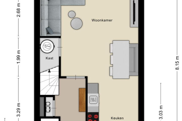 Plattegrond – Wethouder Lanenstraat 9, Roosendaal