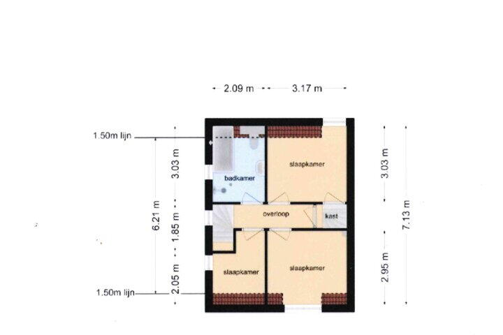 Plattegrond – Wethouder Potstraat 17, Vriezenveen