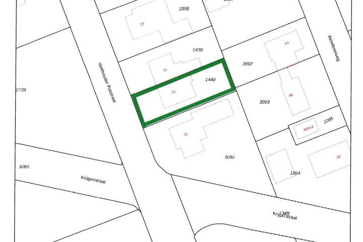 Plattegrond – Wethouder Potstraat 33, Vriezenveen