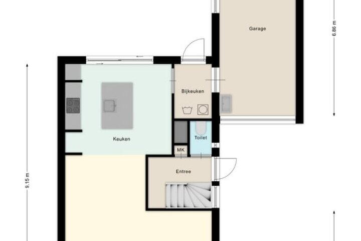 Plattegrond – Weverslaan 15, Dwingeloo