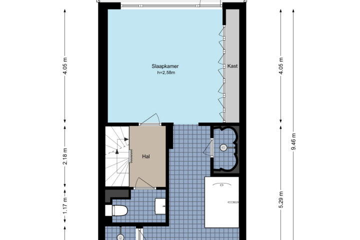 Plattegrond – Wezer 11, Amstelveen