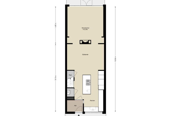Plattegrond – Wezer 11, Amstelveen