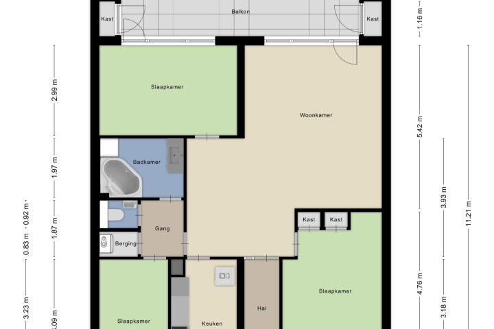 Plattegrond – Wiekslag 299, Amersfoort