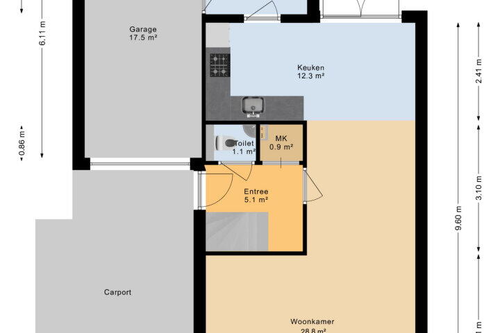 Plattegrond – Wierplas 27, Vledder