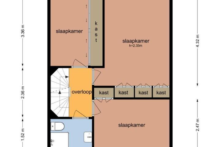Plattegrond – Wigboldstraat 10, Noordwijk (ZH)
