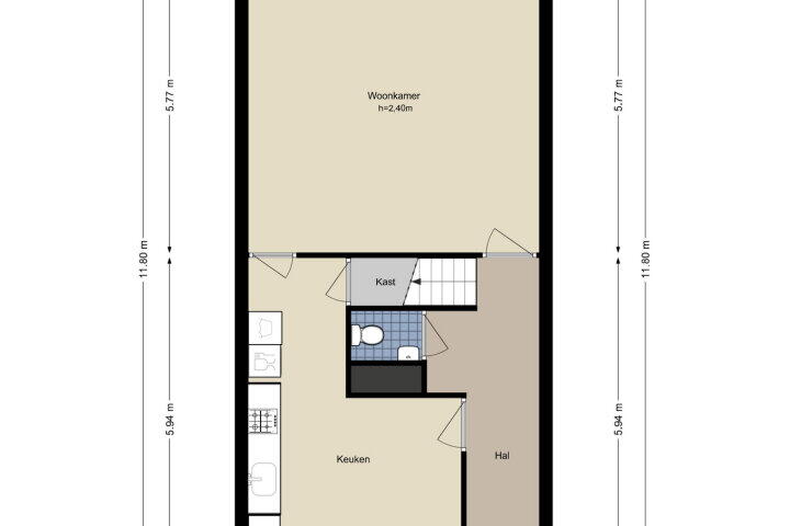 Plattegrond – Wigbolt Ripperdastraat 72, Amsterdam