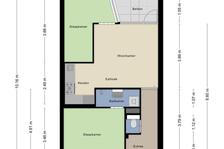 Plattegrond – Wijckermolen 118, Beverwijk