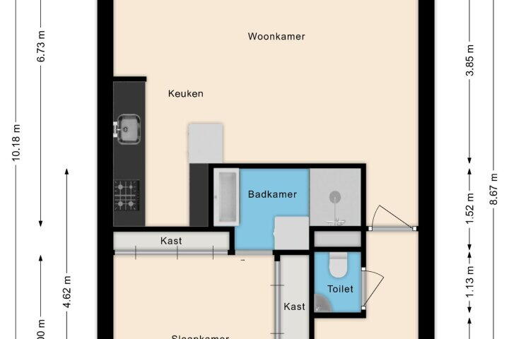Plattegrond – Wijckermolen 140, Beverwijk