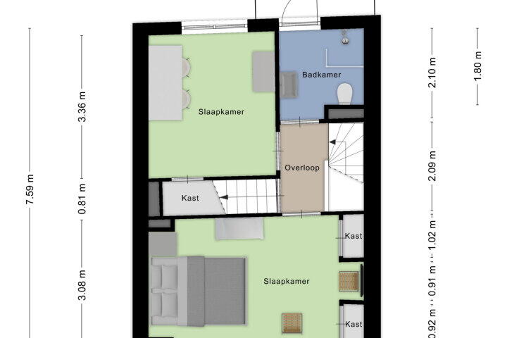 Plattegrond – Wijksestraat 11, Heusden