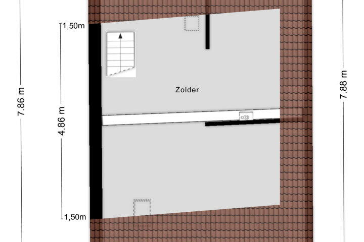 Plattegrond – Wijksestraat 9, Heusden