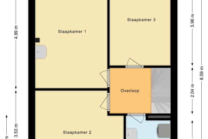Plattegrond – Wikkestraat 89, Alphen aan den Rijn