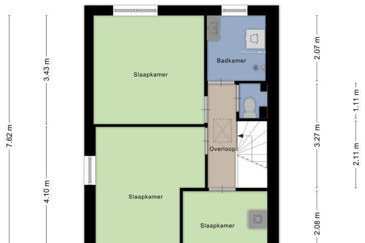 Plattegrond – Wikkeweerd 22, Maastricht