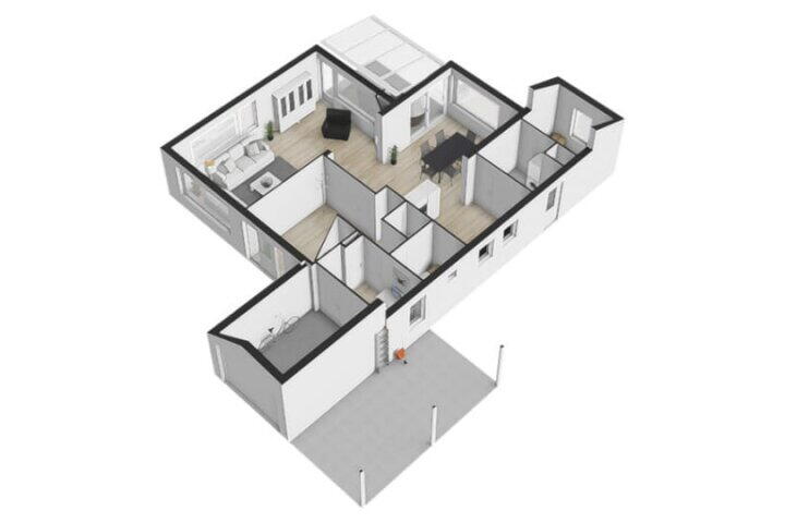 Plattegrond – Wildbaan 9, Leersum