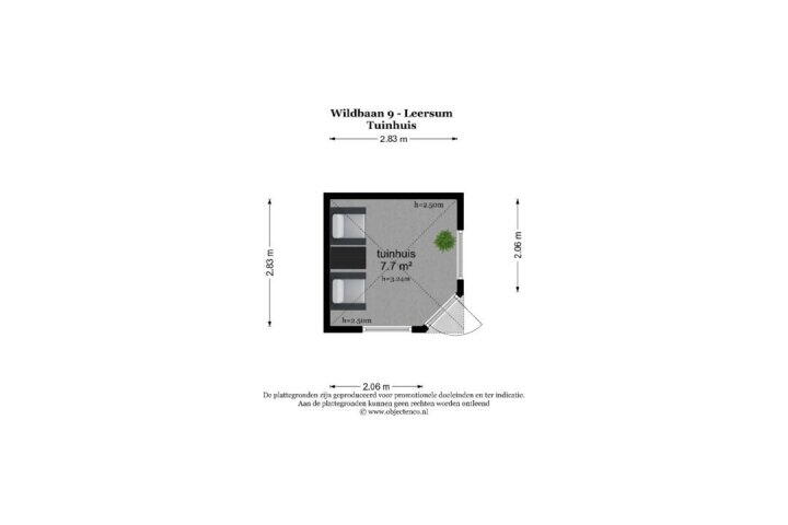 Plattegrond – Wildbaan 9, Leersum