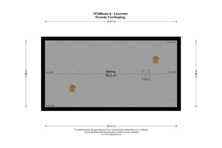 Plattegrond – Wildbaan 9, Leersum
