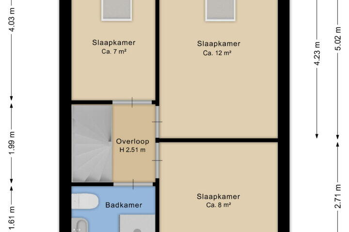 Plattegrond – Wilgenbeemd 14, Assen