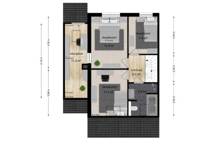 Plan – Wilgenhof 25, Leersum
