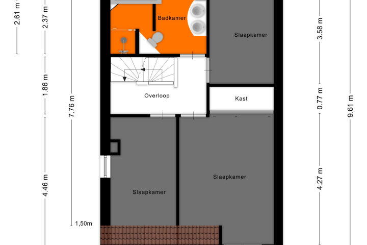 Plattegrond – Wilhelminalaan 116, Reusel