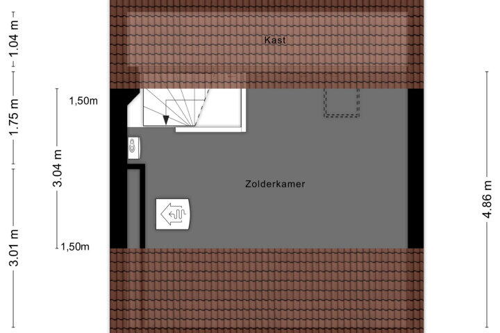 Plattegrond – Wilhelminalaan 116, Reusel
