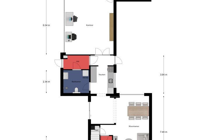 Plattegrond – Wilhelminalaan 14, Maasbree