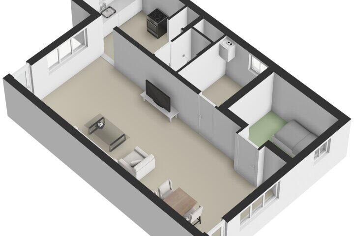 Plattegrond – Wilhelminastraat 19 A, Arnhem