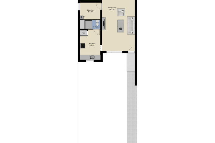 Plattegrond – Wilhelminastraat 19 A, Arnhem