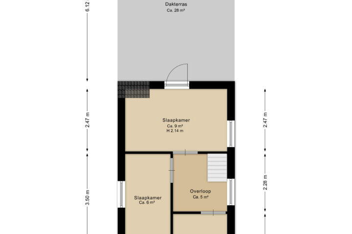 Plattegrond – Wilhelminastraat 33, Meppel