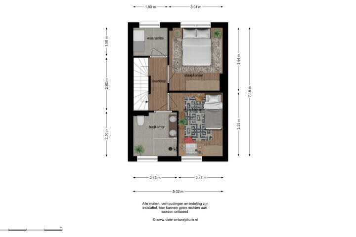 Plattegrond – Willem Barendszstraat 6, Breda