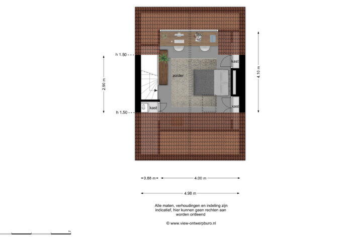 Plattegrond – Willem Barendszstraat 6, Breda