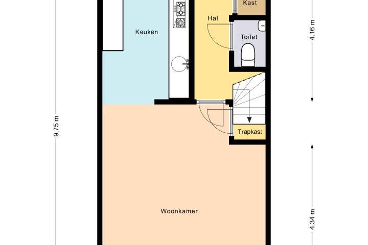 Plattegrond – Willem de Zwijgerlaan 115, Heerenveen