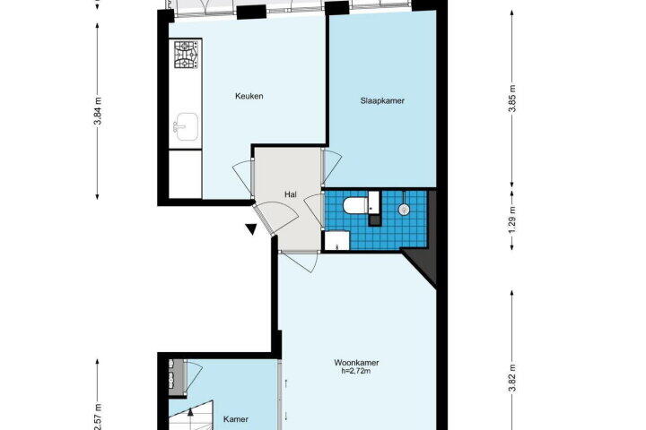 Plattegrond – Willem de Zwijgerlaan 121 3, Amsterdam