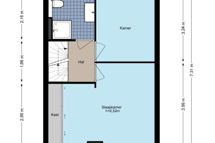Plattegrond – Willem Gertenbachstraat 8, Amsterdam