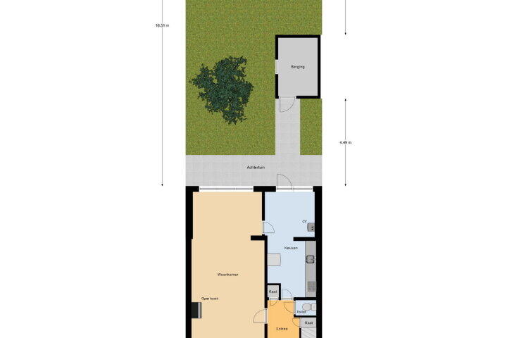 Plattegrond – Willem Klooslaan 24, Vlissingen