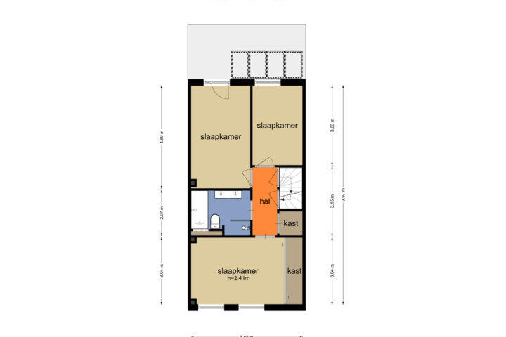 Plattegrond – Willemserf 5, Eemnes