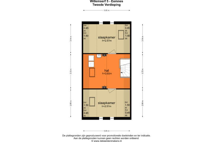 Plattegrond – Willemserf 5, Eemnes