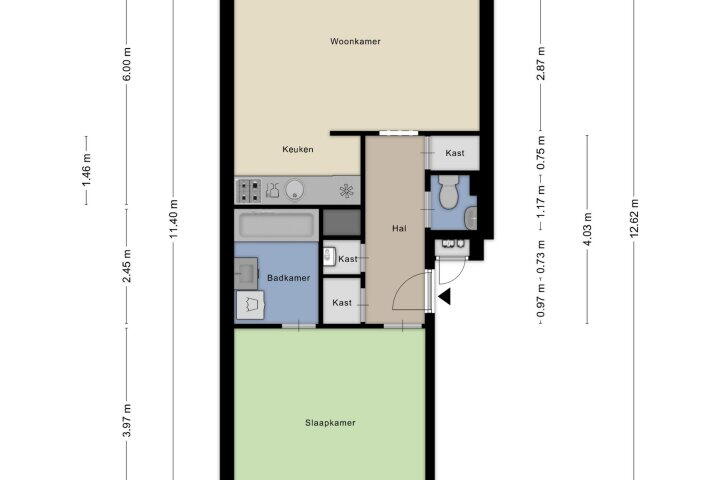 Plattegrond – Willemstraat 53 F, Eindhoven
