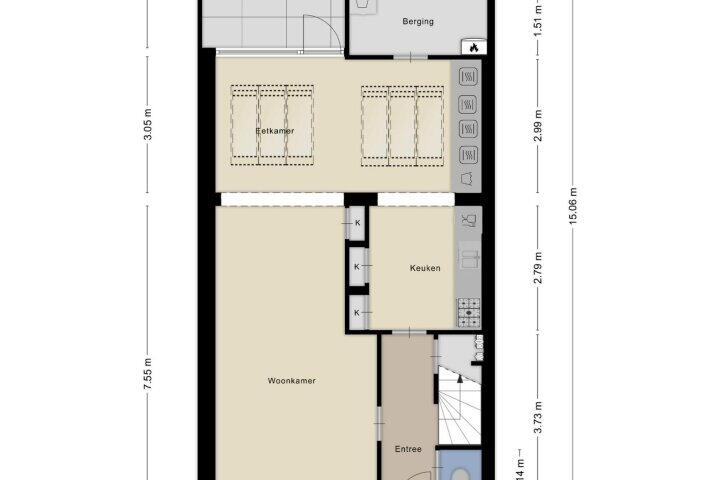 Plattegrond – Willem van Oranjestraat 34, Oosterhout