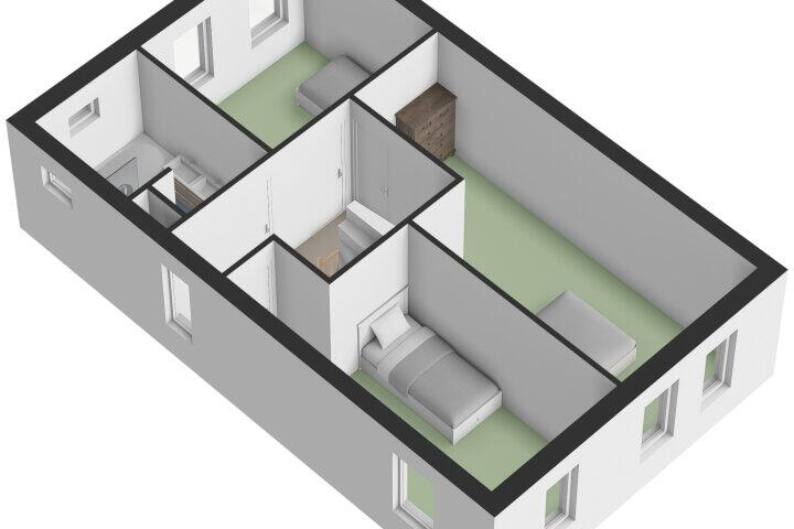 Plattegrond – Willy den Oudenstraat 5, Arnhem