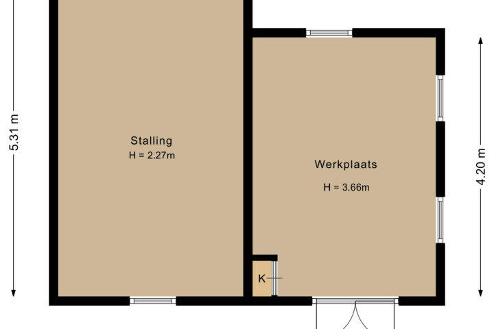 Plattegrond – Winkelsteeg 2, Uffelte