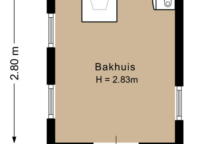 Plattegrond – Winkelsteeg 2, Uffelte