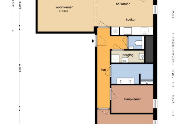 Plattegrond – Winthontstraat 30, Amsterdam