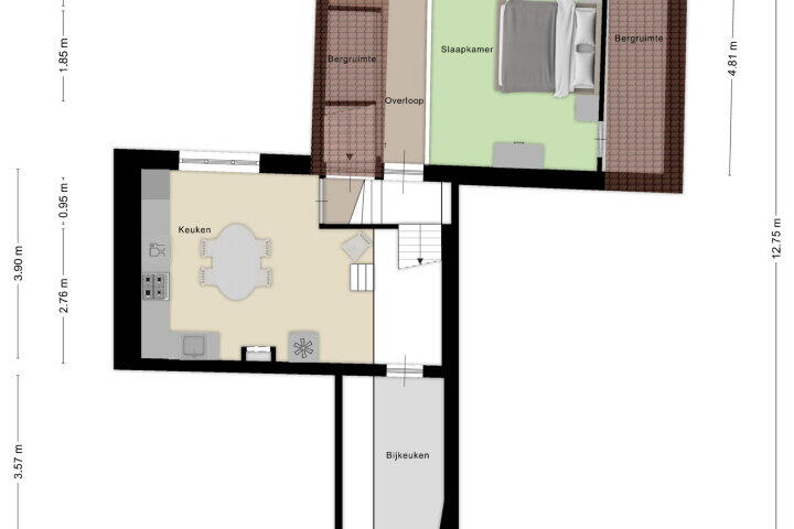 Plattegrond – Wittebroodstraat 7, Heusden
